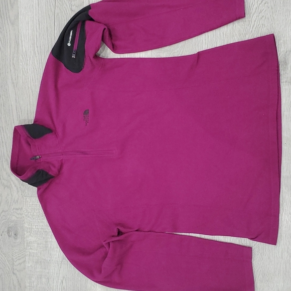 The North Face Tops - The North Face Women's Flash Dry Fuschia Fleece Quarter Zip Sweater Top Small